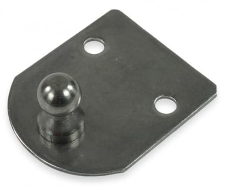 Montageplaat voor gasdrukveer 48 x 58 mm