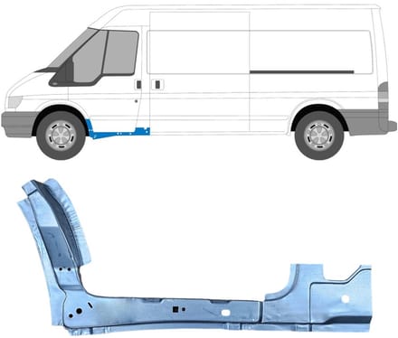 Binnen voorste reparatiepaneel voor Ford Transit 2000-2013 / Links