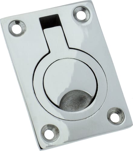 Luikring - Rvs 316 gepolijst - 63x44mm - Rechthoekig