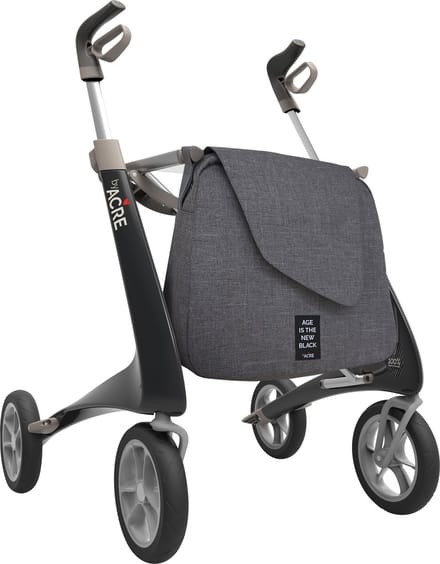 Ultralight Carbon Rollator Zwart - Large