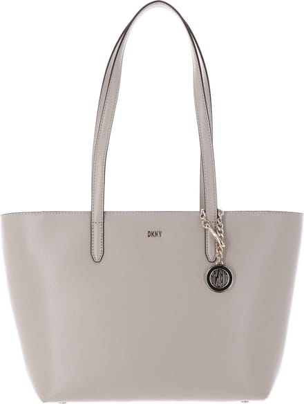 DKNY Leren Shopper Schoudertas Bryant Tote Stone Beige