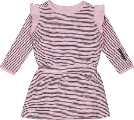4PRESIDENT Meisjes jurk - Stripe AOP Pink - Maat 62 - Meisjes jurken