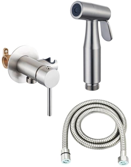 FugaFlow Eccelente Acces Mengkraan Bidet - met handdouchehouder - geborsteld rvs