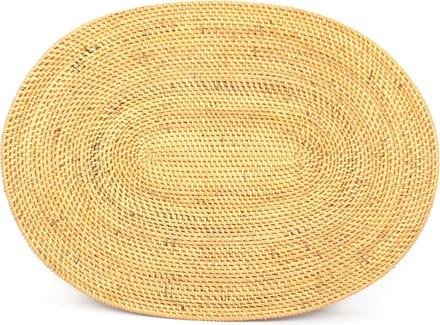 DUA Atta Ovale Placemat Bruin set van 2