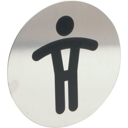 Infobord pictogram Durable 4905 wc heren rond 83mm