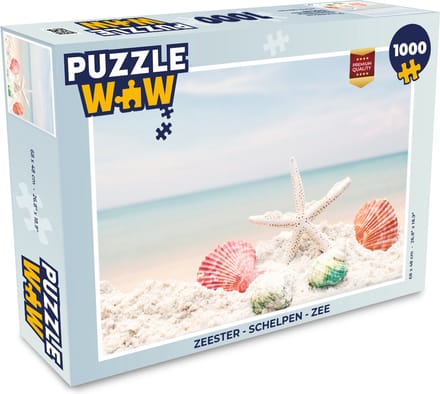 Puzzel Zeester - Schelpen - Zee - Legpuzzel - Puzzel 1000 stukjes volwassenen