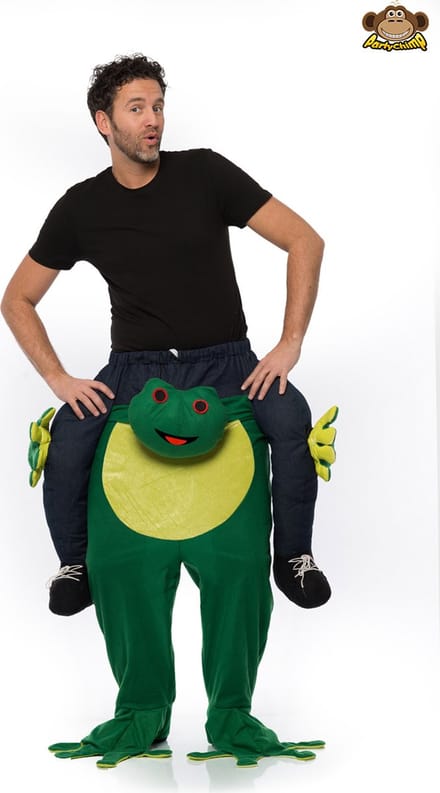 Partychimp Hilarisch Verkleedpak Carnavalskleding Heren Kikker Carnaval Carnavalskleding Dames - Polyester - Groen - One-size