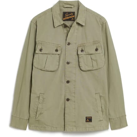 Superdry Militaire Overshirtjas Khaki Grootte: M
