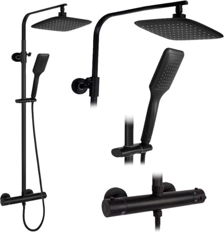 Rea Tom Regendouche Zwart 120cm