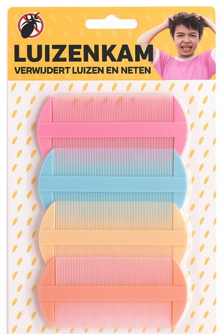 Luizenkam - Hoofdluis - Voor het verwijderen van luizen & neten - 4 stuks