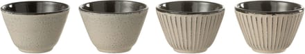 J-Line theemok - metaal - beige - 2 dozen van 2 stuks