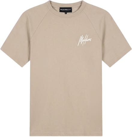 Malelions sport logo raglan t-shirt in de kleur ecru.