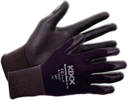 Kixx Tuinhandschoen Bouncing Black Zwart - Handschoenen - Size 9