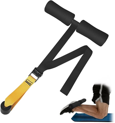 Cosensi - Nordic Curl - Hamstring Curl Band - Verstelbare lengte - Geel - Nordic Curls - Ideaal voor krachttraining - Sportaccessoire