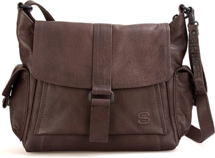Leren Crossbodytas - June - Mud