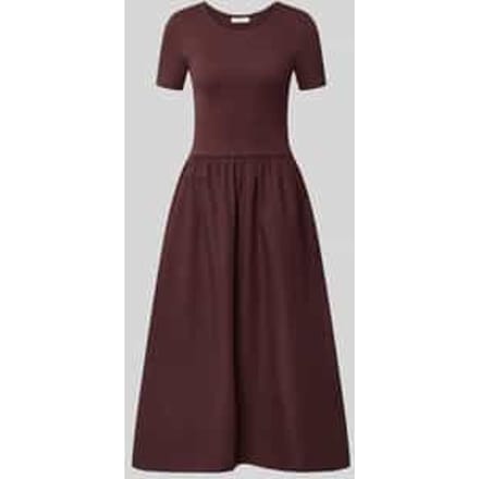 slim fit vrijetijdsjurk van katoenmix