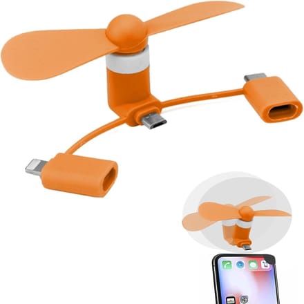 Telefoon Ventilator, Mini Telefoon Ventilatoren, Universele Mini Ventilator, Stille Ventilator Geschikt voor Smartphone & Tablet