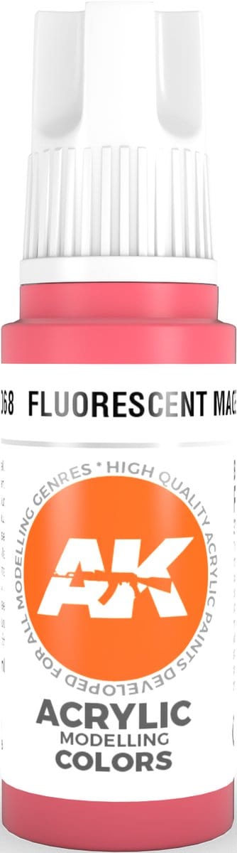 Fluorescent Magenta Acrylic Modelling Color - 17ml - AK-11068