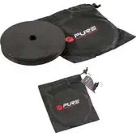 Pure2Improve - veldmarkering - flat marker set - zwart - 10 stuks - Ø15,5 cm