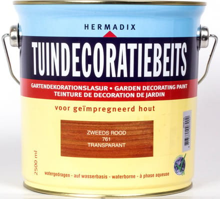 Hermadix Tuindecoratiebeits 761 Zweeds Rood - 2.5 l