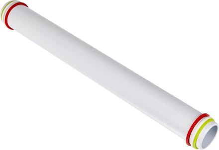 Famanu – Verstelbare bakroller met 3 siliconen ringen – duurzame deegroller 40 cm – eenvoudig schoon te maken