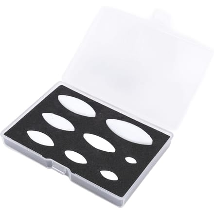 8 Stuks Magnetische Roerstaaf Set PTFE Roerstaaf Mengstaven voor Laboratoriumroerder 10mm 15mm 20mm 25mm white