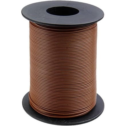 Donau Elektronik 125-S25-8 Draad 1 x 0.25 mm² Bruin 25 m
