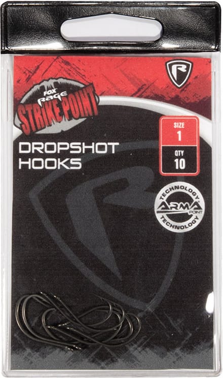 Fox Rage Strike Point Dropshot Hooks (10 pcs) - Maat : 6