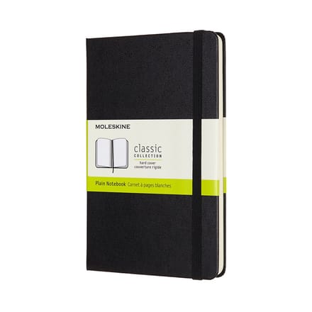 Moleskine Classic Notitieboek - Medium - Hardcover - Blanco - Zwart