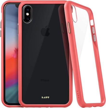 LAUT - Accents iPhone XS Max Hoesje | roze/transparant