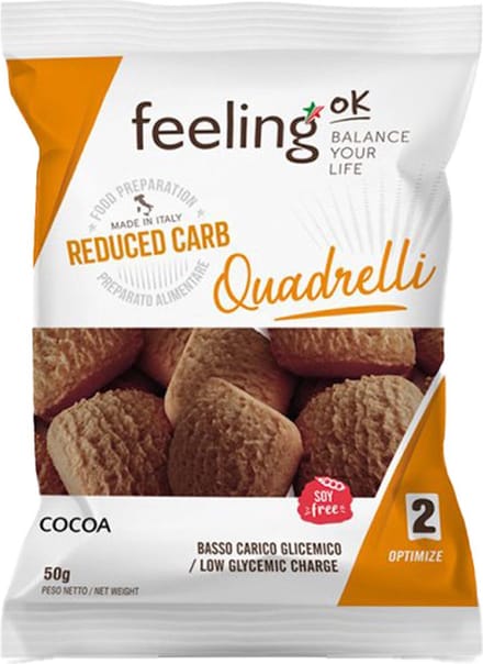 Feeling OK | Quadrelli Cacao | 6 stuks | 6 x 50g