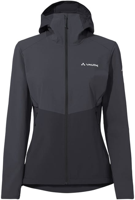 VAUDE Tekoa Jacket II, softshelljas, dames outdoor sportjassen, niet-waterdicht, winddicht, softshell, met capuchon, regular pasvorm
