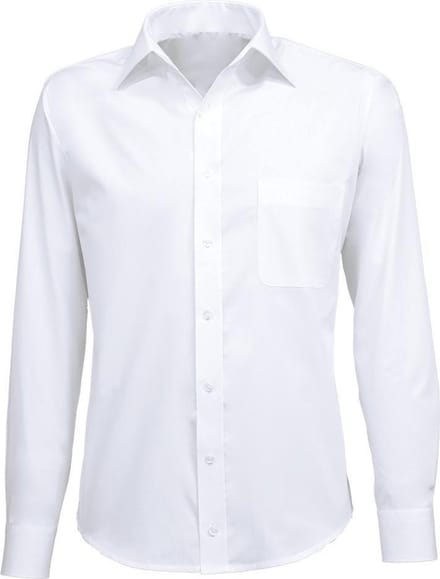 Giovanni Capraro Heren Overhemd Wit Semi Spread ML7 Comfort Fit - 46