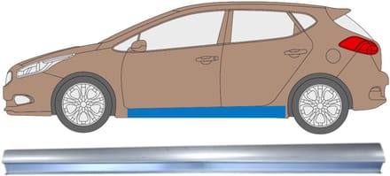 Reparatie dorpel voor Kia Ceed 2012-2018 / Links