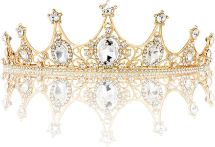 Luxe Kristallen Kroon Tiara voor Dames - Bruiloft, Feest & Verjaardag Haaraccessoire