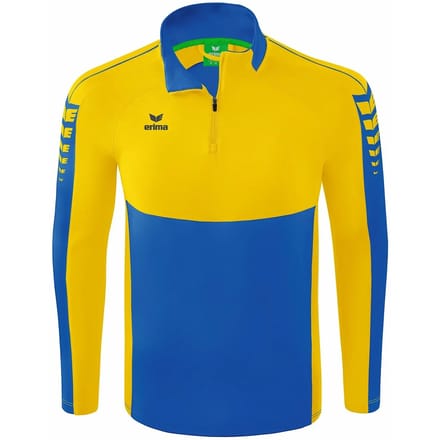Erima Six Wings Trainingstop Kinderen - Geel / New Royal | Maat: 152