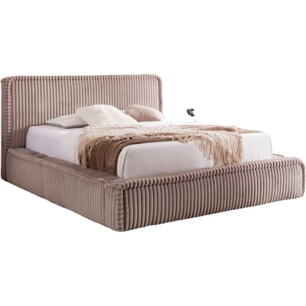 Bedframe Mirras in brede ribstof 180 x 200 cm | NADUVI Collection