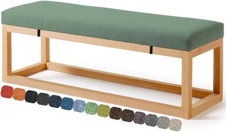 Bankkussen - Stoelkussen - Buiten Zitten - Antislip Bodem - 90 cm - Grijs