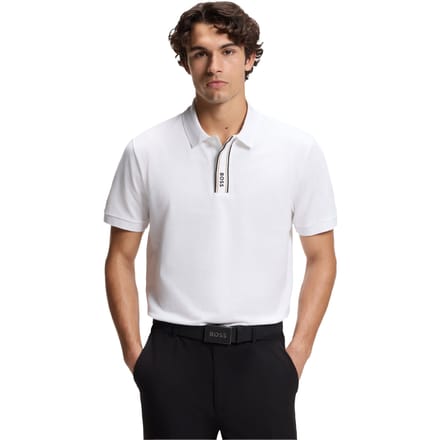 Boss Heren Logo Regular Poloshirt (Wit)