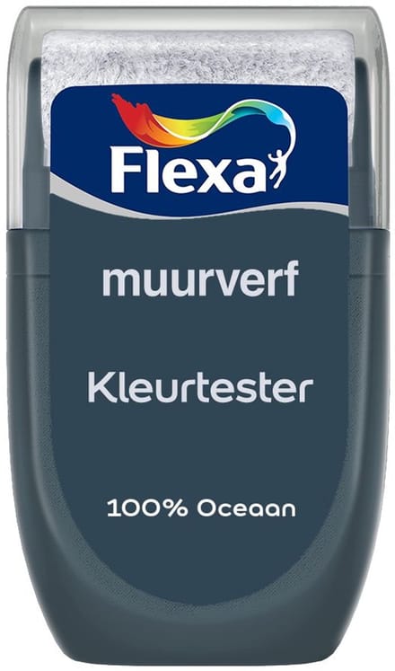 Flexa - Kleurtester Muurverf - 100% Oceaan - Mengverf - 30 Ml