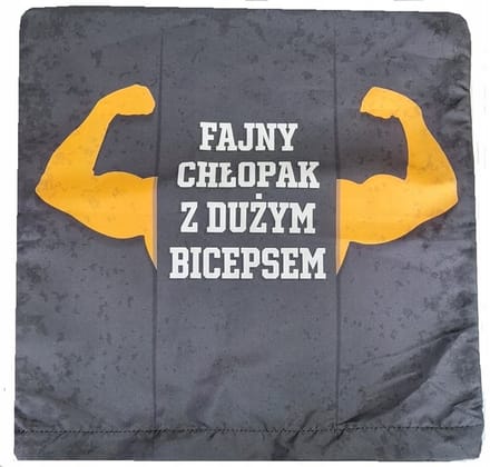 Decoratieve Kussenhoes Jongen Grote Biceps 40x40 cm