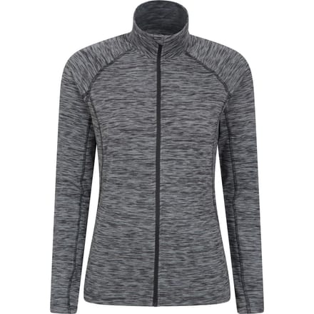 Mountain Warehouse Dames/Dames Bend & Stretch Midlayer met volledige rits (Zwart)