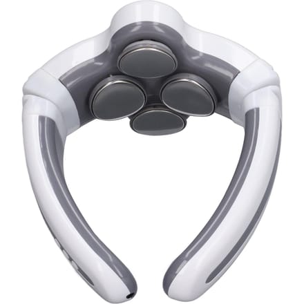 Masseur de Cou à Impulsions Électriques 4 Têtes Intelligent 3D Chargement USB Portable Chauffage Machine de Massage Profond gray