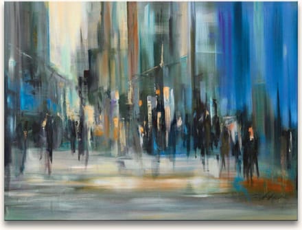 Handgeschilderd schilderij Olieverf op Canvas - Robert Hettich - Northern Light