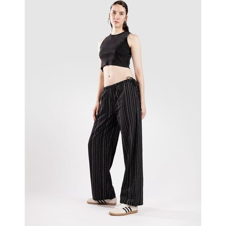 24 Colours 60910A Striped Broek zwart