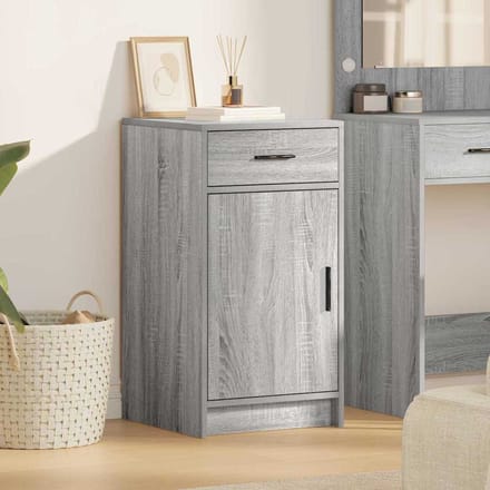 vidaXL - Dressoir - Grijs - Sonoma - 40 - x - 40,5 - x - 75 - cm - Bewerkt - hout