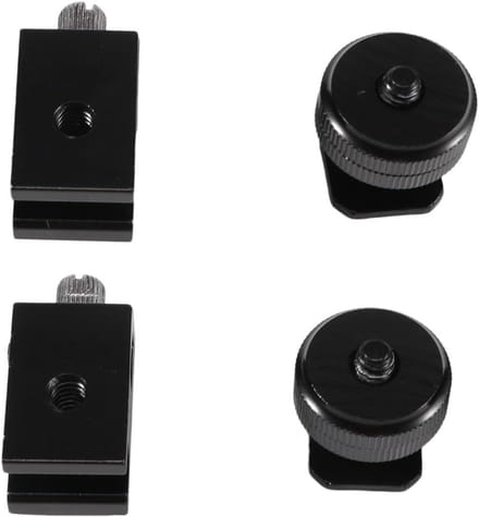 Camera Mount Adapters - Hot Shoe - Accessoires Bevestigen - Combinatie Set - 4 Stuks - Zwart
