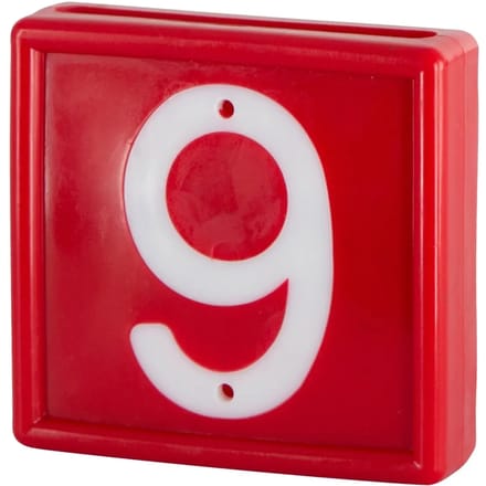 Genummerde markeerkraag om op de armband te schuiven Kerbl N°9 (x10)