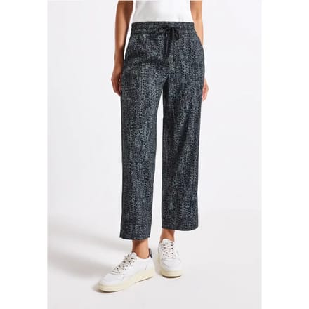 Casual broek met omslag