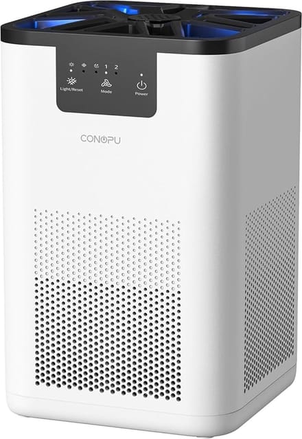MKSS® Luchtreiniger - Air Purifier - 2.5L - Wit met Zwart